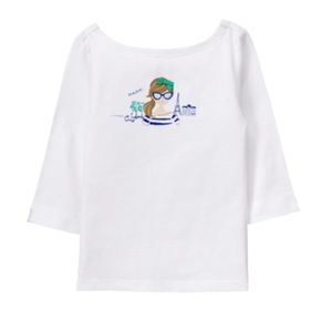 Janie and Jack Parisian Bonjour Top•EUC